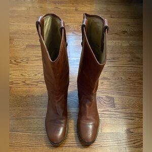Frye Melissa Button Tall Boots Size 11 Cognac Used